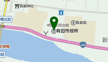 有田市役所 トイレの地図画像