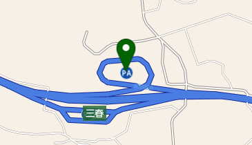 三春PA 上り トイレの地図画像