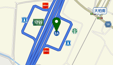 守谷SA 上り トイレの地図画像