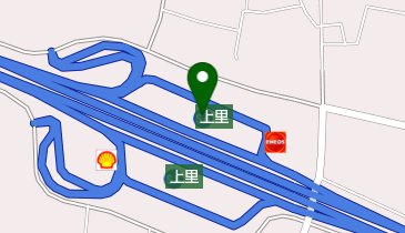 上里SA 上り トイレの地図画像