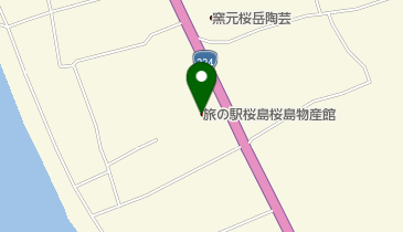 桜島ドライブイン トイレの地図画像
