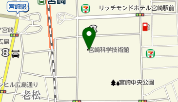 宮崎科学技術館 トイレの地図画像