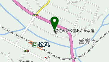 虹の森公園おさかな館 トイレの地図画像