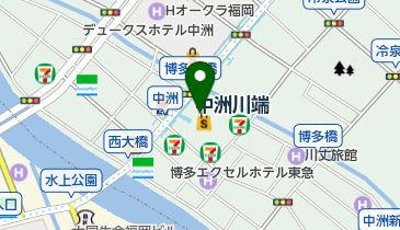 SLOWK 中洲GATES店 トイレの地図画像
