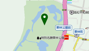 栗林公園 トイレの地図画像