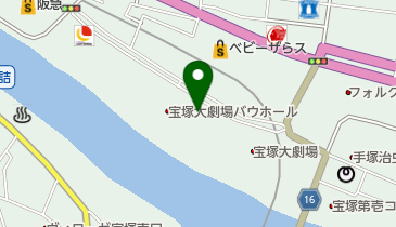 宝塚ガーデンフィールズ トイレの地図画像