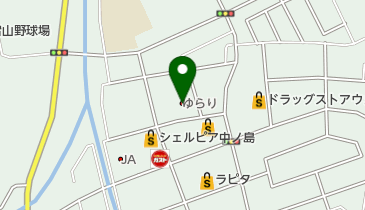 割烹温泉ゆらり・思ひ出横丁ぶらり トイレの地図画像