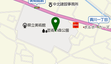 山梨県立文学館 トイレの地図画像