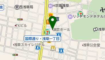 浅草演芸ホール トイレの地図画像