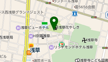 ゆうえんち浅草花やしき トイレの地図画像