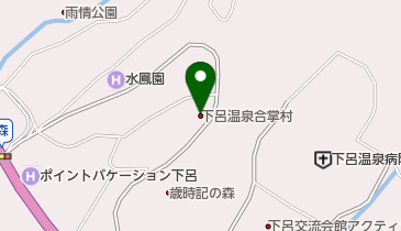 下呂温泉合掌村 トイレの地図画像
