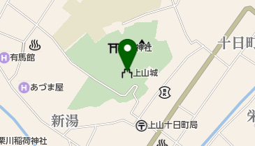 上山市立上山城 トイレの地図画像