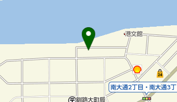 くしろ港町ビール トイレの地図画像