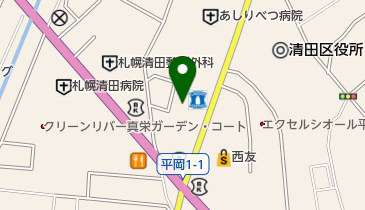 蟹工船 清田本店 トイレの地図画像