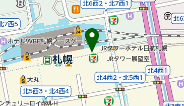 JRタワー展望室 トイレの地図画像