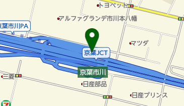 鬼高PA 下り トイレの地図画像