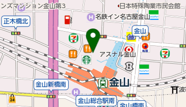 アスナル金山 トイレの地図画像