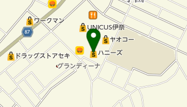 ウニクス 伊奈店 トイレの地図画像