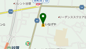 いなげや 草加瀬崎店 トイレの地図画像