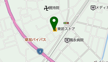 東武ストア 草加谷塚店 トイレの地図画像