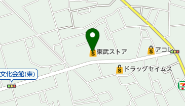 東武ストア 草加中根店 トイレの地図画像