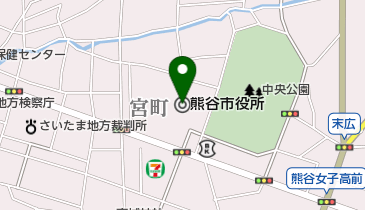 熊谷市役所 トイレの地図画像