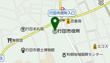 行田市役所 トイレの地図画像