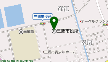 三郷市役所 トイレの地図画像