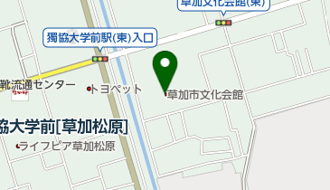 草加市文化会館 トイレの地図画像