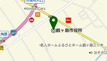 鶴ヶ島市役所 トイレの地図画像