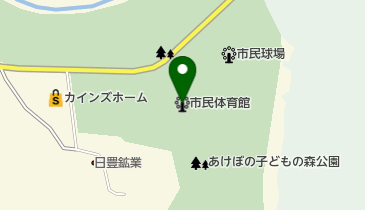 飯能市市民体育館 トイレの地図画像