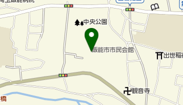 飯能市市民会館 トイレの地図画像