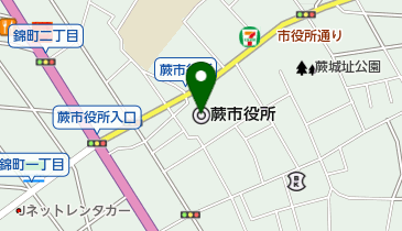 蕨市役所 トイレの地図画像
