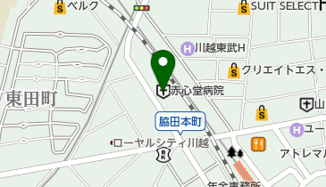赤心堂病院 トイレの地図画像