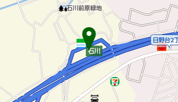 石川PA 上り トイレの地図画像