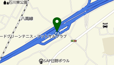 石川PA 下り トイレの地図画像