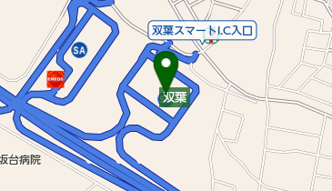 双葉SA 上り トイレの地図画像