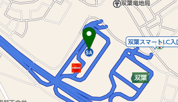 双葉SA 下り トイレの地図画像