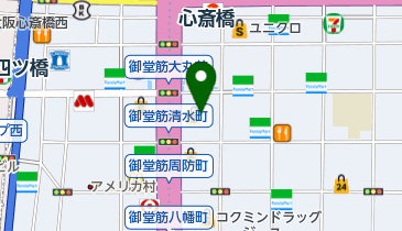 大丸大阪 心斎橋店 トイレの地図画像