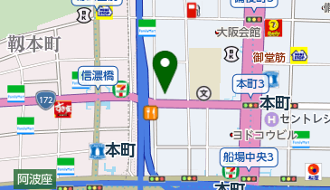 アパホテル 御堂筋本町駅前 トイレの地図画像