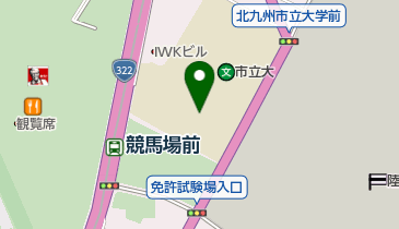 北九州市立大学体育館 トイレの地図画像