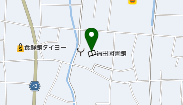 磐田市立福田図書館 トイレの地図画像