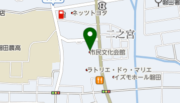 磐田市民文化会館 トイレの地図画像