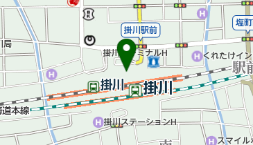 JR 掛川駅 在来線 トイレの地図画像