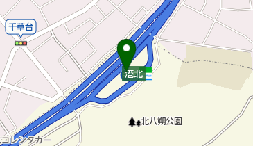 港北PA 下り トイレの地図画像