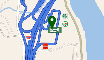 富士川SA 下り トイレの地図画像