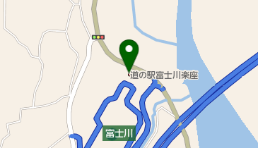道の駅 富士川楽座  館内3階エレベータ トイレの地図画像