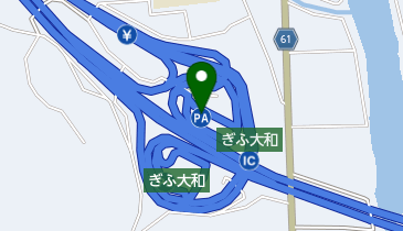 ぎふ大和PA 上り トイレの地図画像