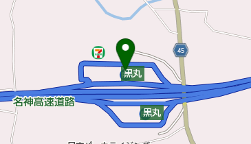 黒丸PA 上り トイレの地図画像