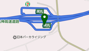 黒丸PA 下り トイレの地図画像